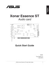 Asus XONAR ESSENCE ST Manual do usuário