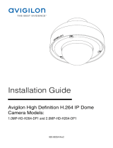 Avigilon 1.0MP-HD-H264-DP1 Guia de instalação
