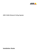 Axis Audio C2005 Network Ceiling Speaker Manual do usuário