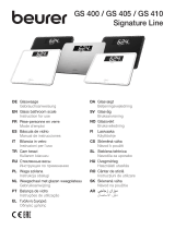 Beurer GS 410 SignatureLine Black Manual do usuário