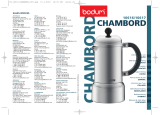 Bodum CHAMBORD 10616 Manual do usuário