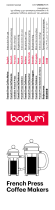 Bodum 11195-01 Manual do usuário