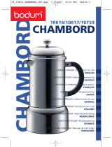 Bodum CHAMBORD 10617 Manual do usuário