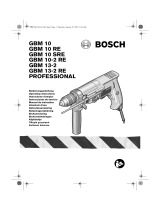 Bosch GBM 10-2 RE Manual do proprietário