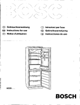 Bosch KGS3001/52 Manual do usuário