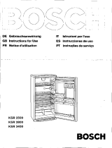Bosch KSR2800IE/01 Manual do usuário