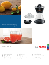 Bosch MCP72GMB/01 Manual do usuário