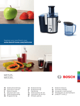 Bosch MES35 Serie Manual do usuário