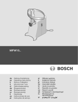 Bosch MFW1501 Manual do usuário