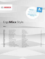 Bosch ErgoMixx Style MS6 Serie Manual do proprietário