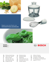Bosch CleverMixx MSM2650B Manual do proprietário