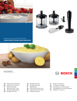 Bosch ErgoMixx Style MSM6S Serie Manual do proprietário