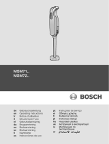 Bosch msm 7250 mixxo quattro Manual do proprietário