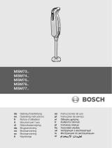 Bosch MSM7300/01 Manual do proprietário