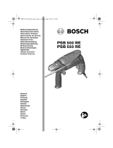 Bosch PSB 500 RE Instruções de operação