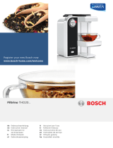 Bosch Filtrino THD20 Serie Manual do usuário