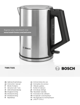 Bosch TWK 7101 2200W Stainless Steel Electric Kettle Manual do usuário