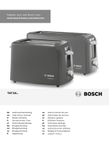 Bosch Village TAT3A017GB 2 Slice Toaster Manual do proprietário