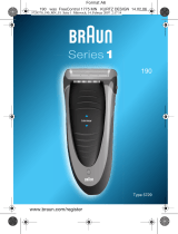 Braun Series 1 190-1 Manual do usuário