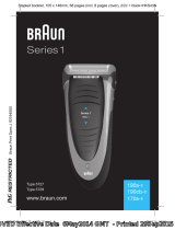 Braun 190s-1, 190cb-1, 170s-1, Series 1 Manual do usuário