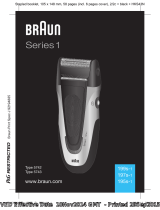 Braun 199s-1, 197s-1, 195s-1, Series 1 Manual do usuário