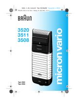 Braun 3520, 3511, 3508, micron vario Manual do usuário