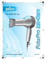 Braun Pro 2000 DF Ion, FuturPro Ion-Care Manual do usuário