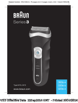 Braun 360s-4, 330s-4, 320s-4, 320r-4, Series 3 Manual do usuário