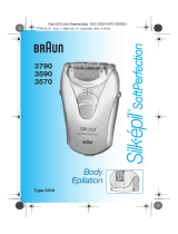 Braun 3790,  3590,  3570 Silk-épil SoftPerfection Body Epilation Manual do usuário
