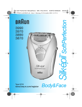 Braun 3990,  3970,  3890,  3870 Silk-épil SoftPerfection Body & Face Manual do usuário
