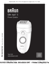 Braun 5780,  5280,  Power Epilator,  Silk-épil 5 Manual do usuário