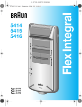 Braun 5414 flex integral silber Manual do usuário
