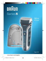 Braun 590cc, 570cc, Series 5 Manual do usuário