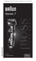 Braun 790cc-4, Series 7, limited edition, Hugo Boss Manual do usuário