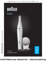 Braun 831 Face Gesichtsreinigungsbürste Manual do usuário
