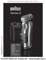 Braun 9095cc wet&dry, 9090cc, 9075cc, 9070cc, 9050cc, 9040s wet&dry, 9030s, Series 9 Manual do usuário