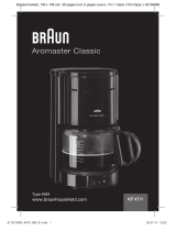 Braun Aromaster Classic KF 47/1 Manual do usuário