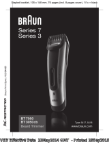Braun BT7050, BT3050cb, Beard trimmer, Series 7 Manual do usuário