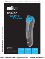 Braun cruZer6 beard&head, cruZer5 beard&head, cruZer5 beard Manual do usuário