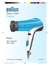 Braun Dryer SPI-C 2000 DF,  SPI-C 2000,  Satin Hair Colour Manual do usuário