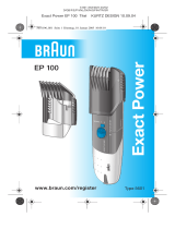 Braun EP100 Exact Power Manual do usuário