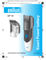 Braun EP15 Exact Power battery Manual do usuário