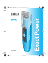 Braun EP80 Exact Power Manual do usuário