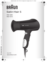 Braun HD530,  HD510,  Satin Hair 5 Manual do usuário