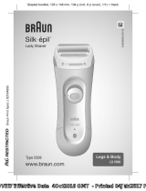 Braun LS5560, Legs & Body, Silk-épil Lady Shaver Manual do usuário