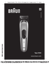 Braun 5 Tout-En-UnTondeuse Électrique Homme Cheveux Et Corps Manual do usuário