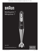 Braun MQ 775 patisserie Manual do proprietário