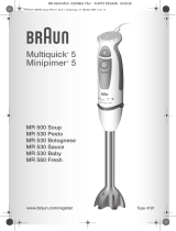 Braun MR530 PESTO Manual do usuário