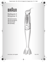 Braun MULTIQUICK 3 MR 320 SPAGHETTI Manual do usuário
