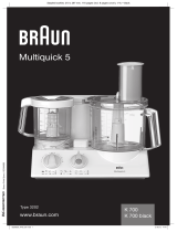 Braun Multiquick 5 K700 Manual do usuário